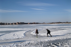 Schaatsen op de Benthuizerplas
